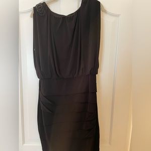 Valeria Bertinelli black cocktail dress